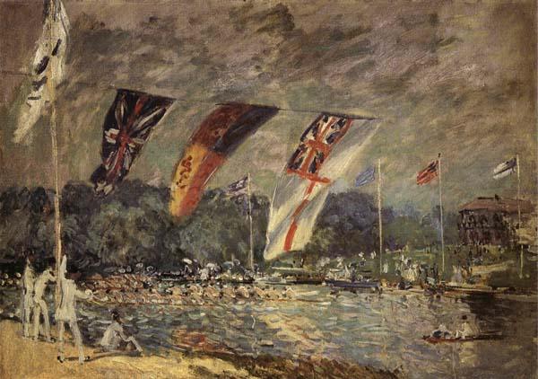 Alfred Sisley Regattas at Molesey oil painting image
